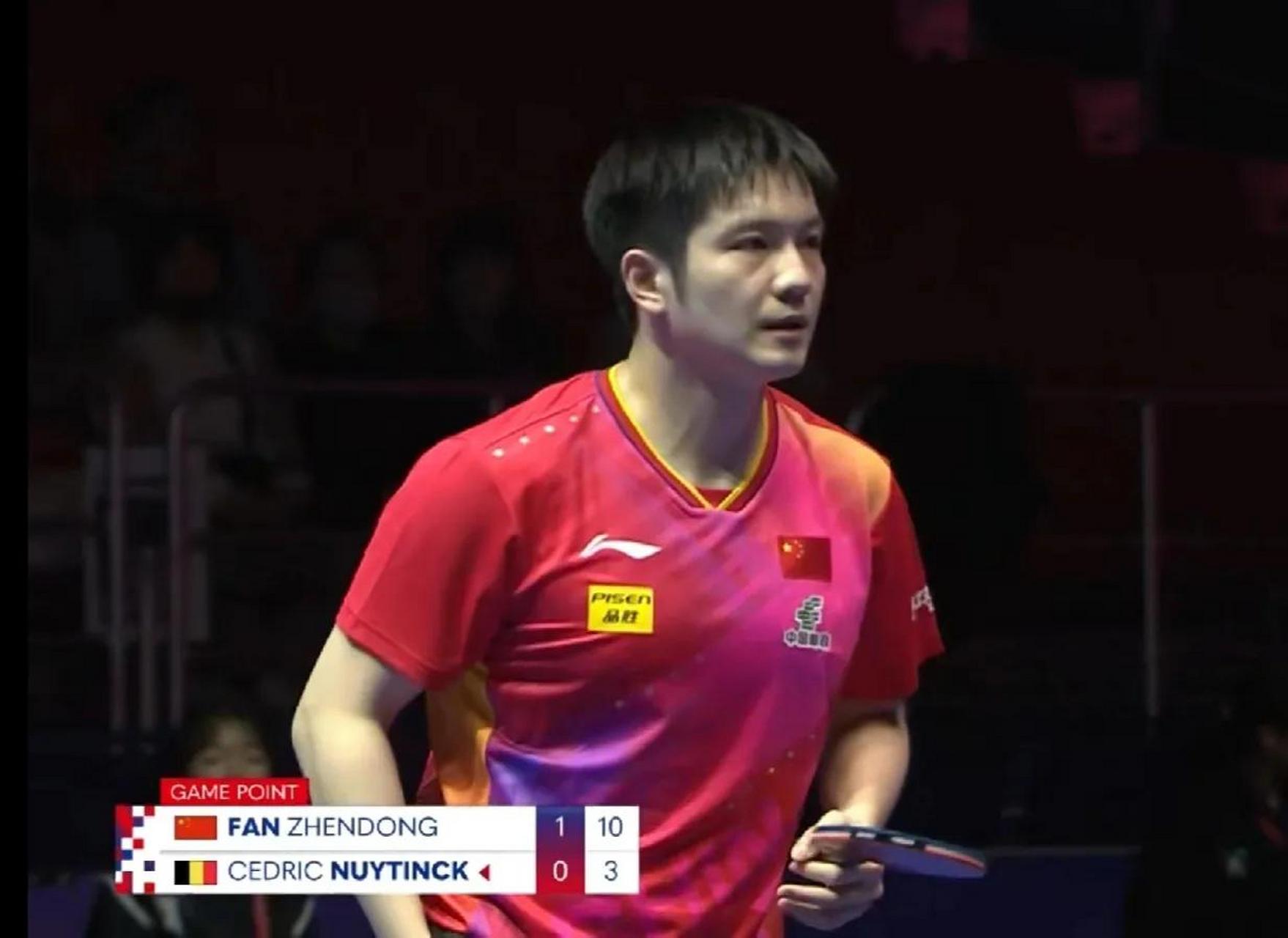 包含日本乒乓球队力克比利时乒乓球队，樊振东爆发神勇的词条